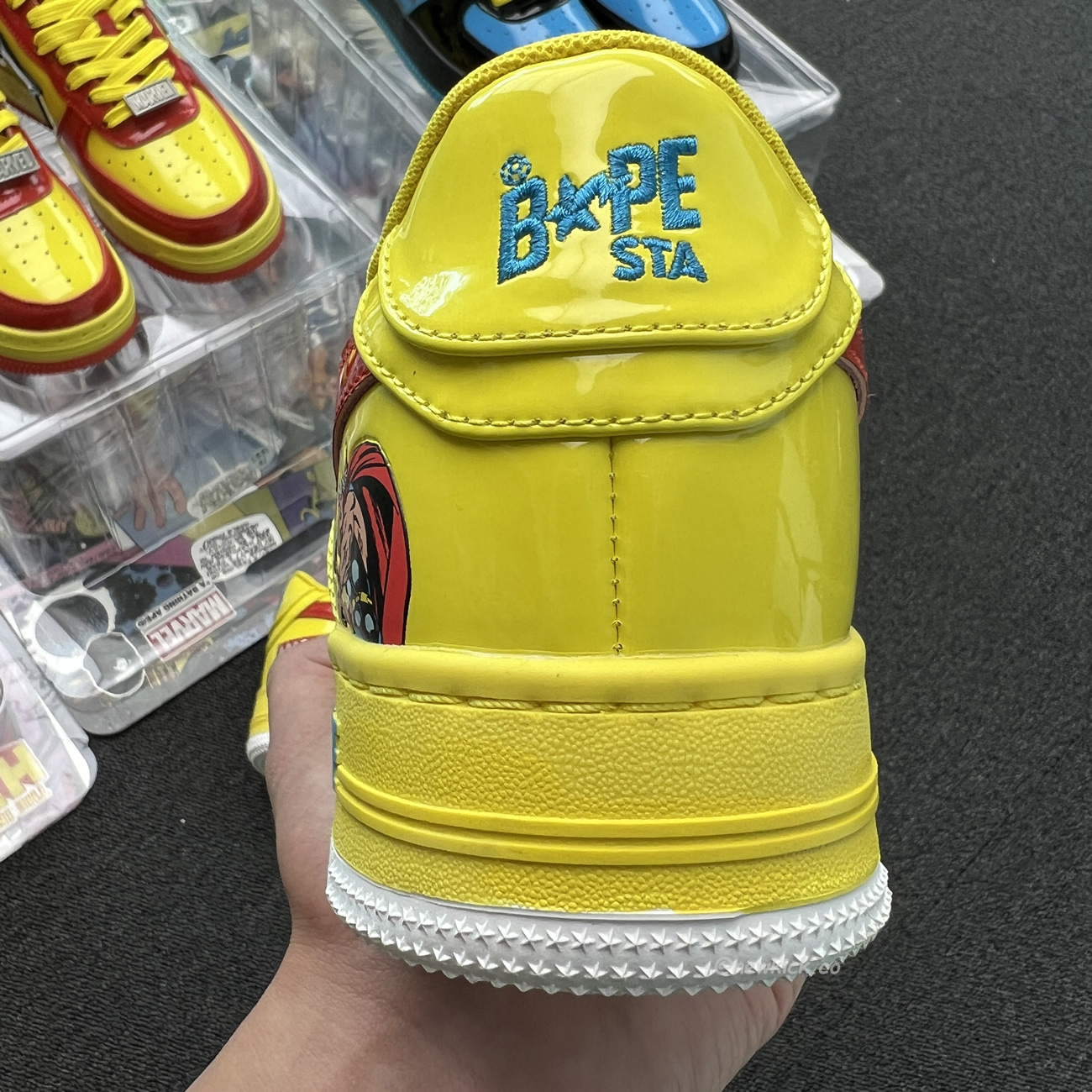 A Bathing Ape Bape Sta Marvel Comics Rocket Raccoon Thor Hulk Captain America Black Widow Iron Man  2022 (9) - www.newkick.vip